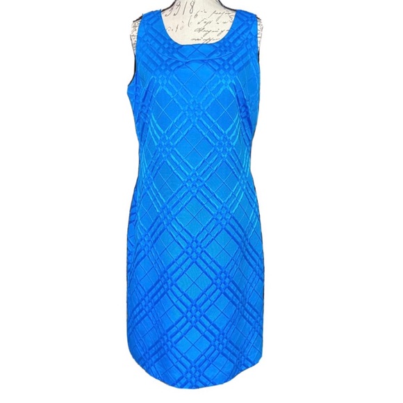 Evan Picone Dresses & Skirts - Evan Picone Women’s Midi Dress with Bra Strap Holder. Size 14 Blue